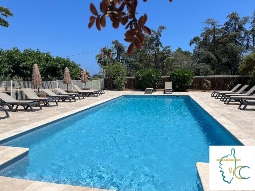 Solenzara – appartement 3 pers vue mer-piscine