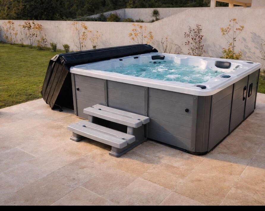 Jacuzzi extérieur 6 places dans villa à Solaro proche Solenzara en Corse